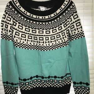 Blue holiday sweater